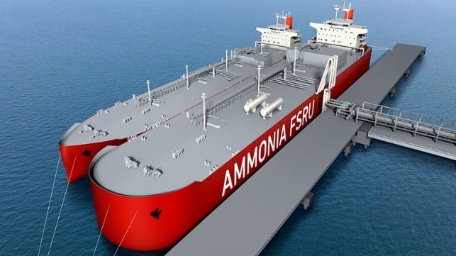 Koreans will be competing again the Japanese shipping industry which is also studying the concept of ammonia FSRUs (Mitsubishi)