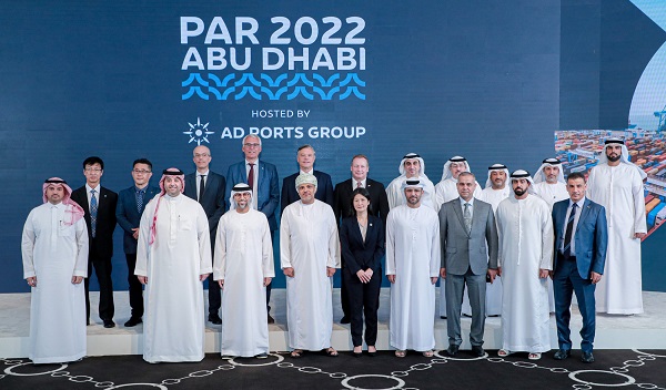 Captain Mohamed Juma Al Shamisi, Managing Director and Group CEO, AD Ports Group, during the inaugural session of the Port Authorities Roundtable (PAR 2022) hosted in Abu Dhabi.
