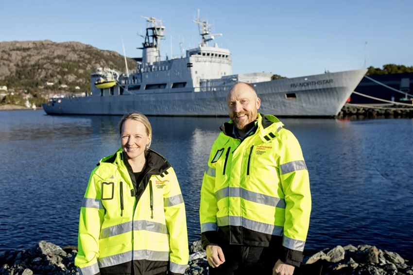 Maritime Clean Tech CEO, Ada Jakobsen and Sustainable Energy CEO Willie Wågen. Photo: Marius Knutsen