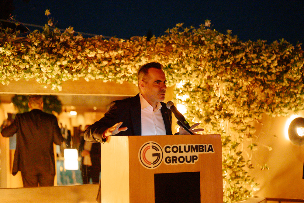 Andreas Hadjipetrou, CEO of Columbia Group, at Posidonia event 