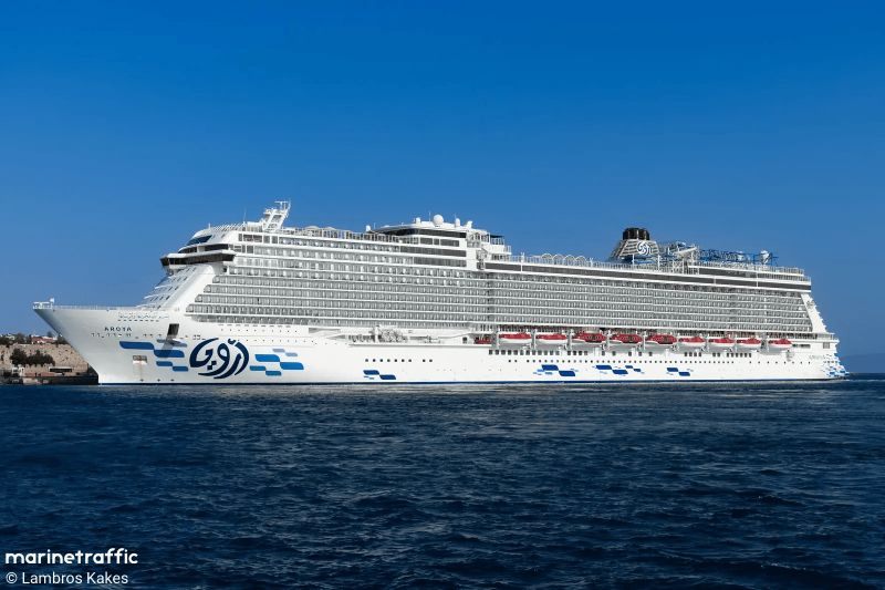 Crusie ship AROYA, image credit: Lambros Kakes