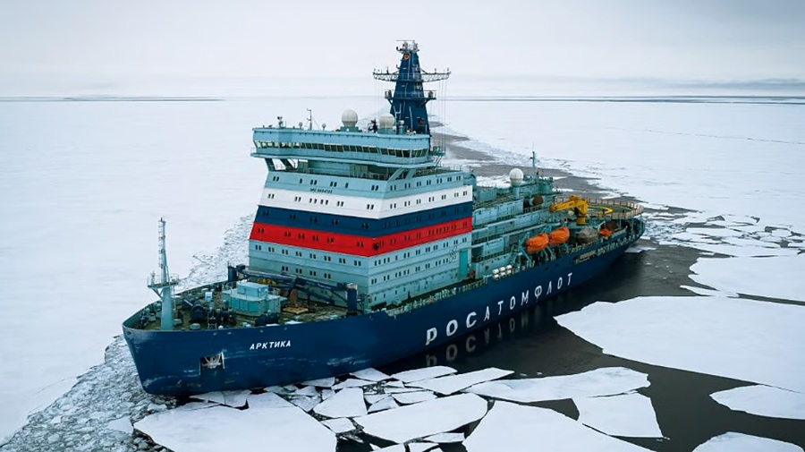 Arktika, a Russian Project 22220 nuclear-powered icebreaker Rosatom