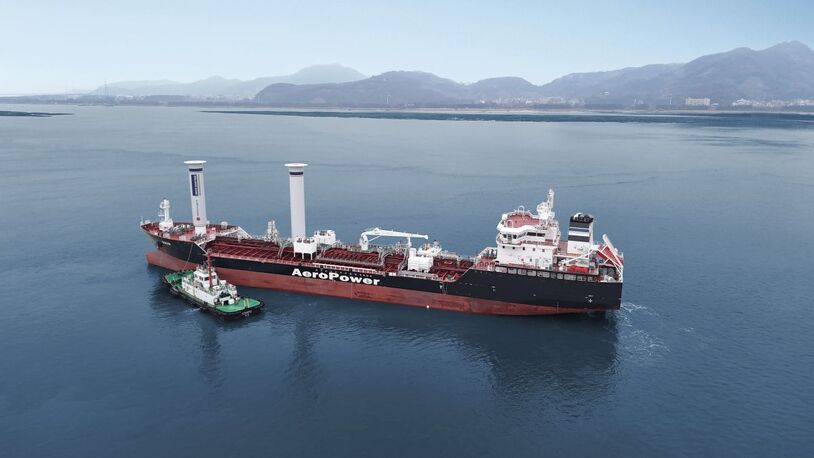 Buran is the first of 34 wind-assisted vessels due to enter the fleet(source: Union Maritime)