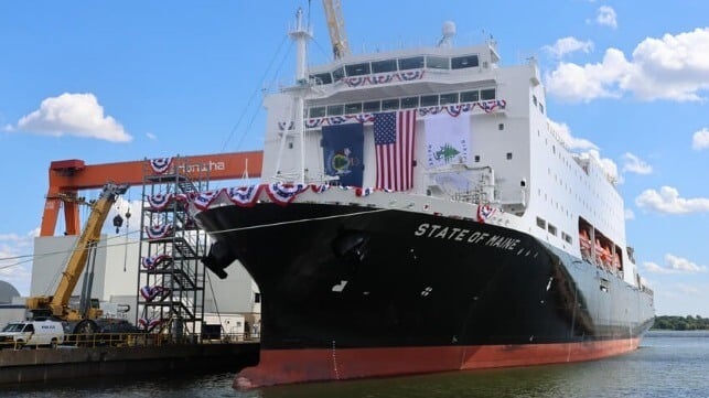 State of Maine's christening provided the background to highlight Hanwha and South Korea's focus on U.S. shipbuilding