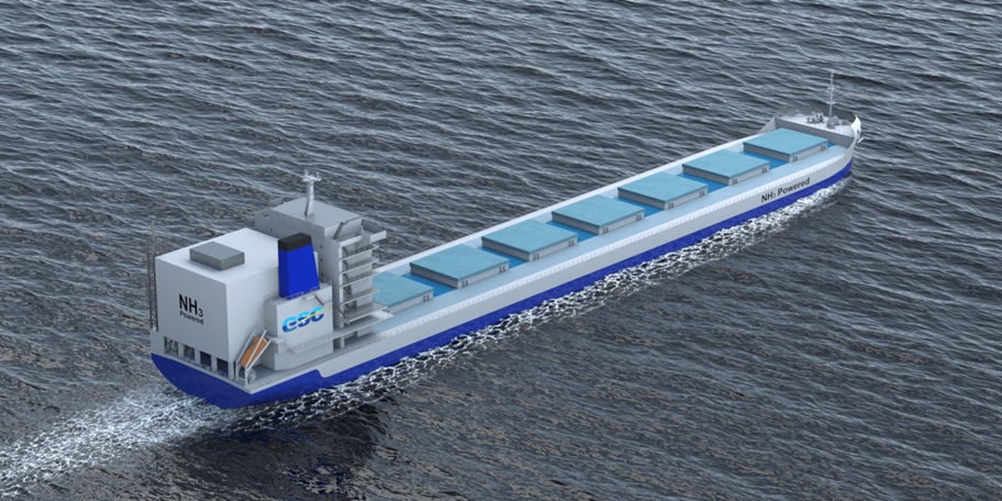 Ammonia-fueled tank of the ship